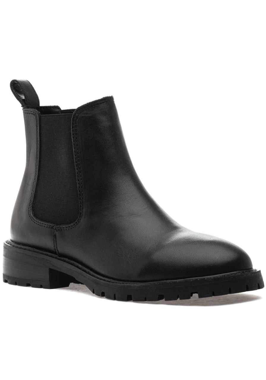Women Steve Madden Boots | Leopold Boot Black Leather