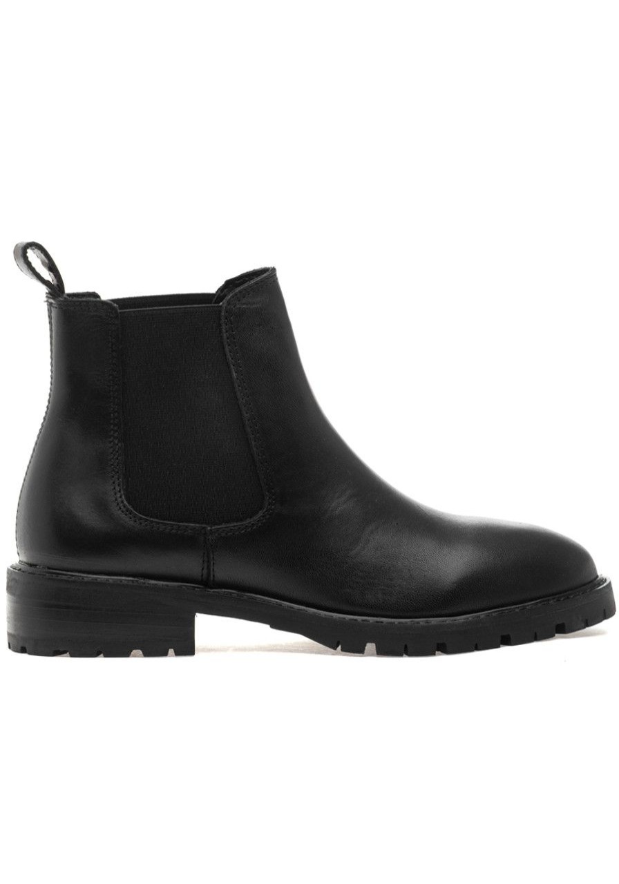Women Steve Madden Boots | Leopold Boot Black Leather