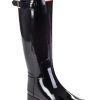 Women Hunter Boots | Original Refined Gloss Black Rubber Rain Boot