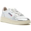 Women Autry Sneakers | Medalist Low Sneaker White Silver Leather