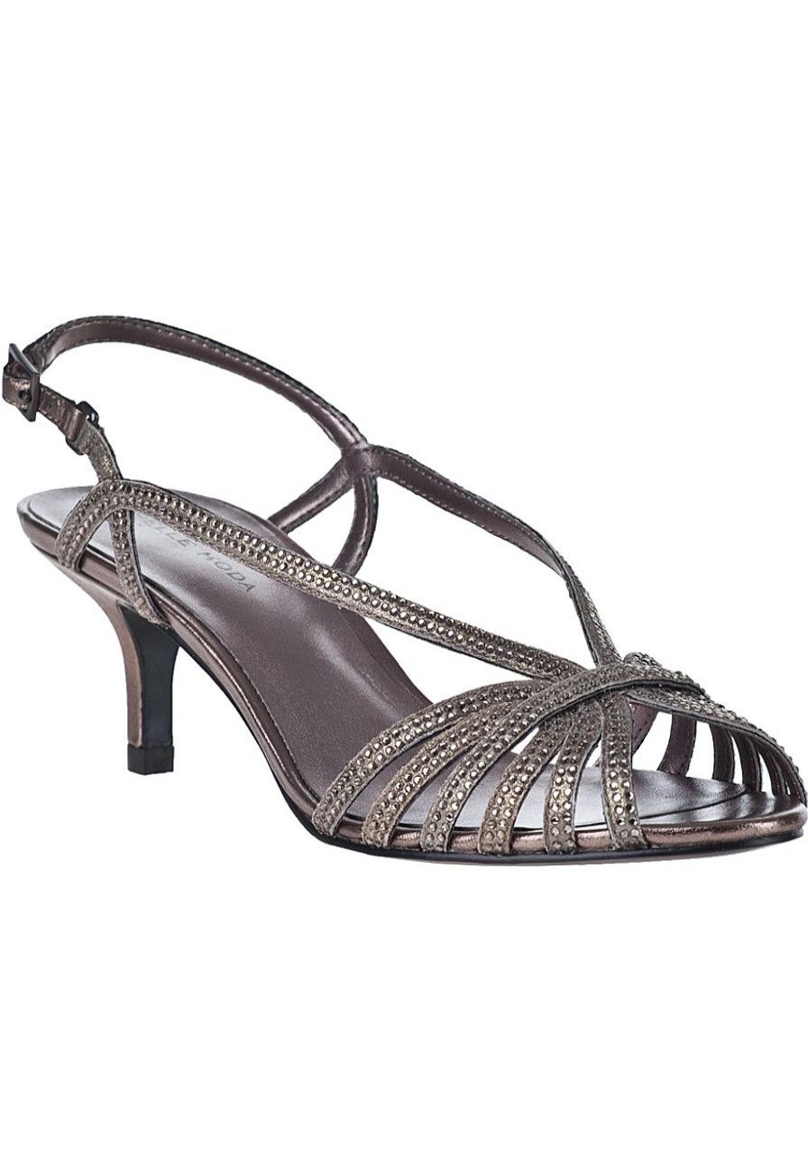 Women Pelle Moda Sandals | Firefly Evening Sandal Pewter Leather
