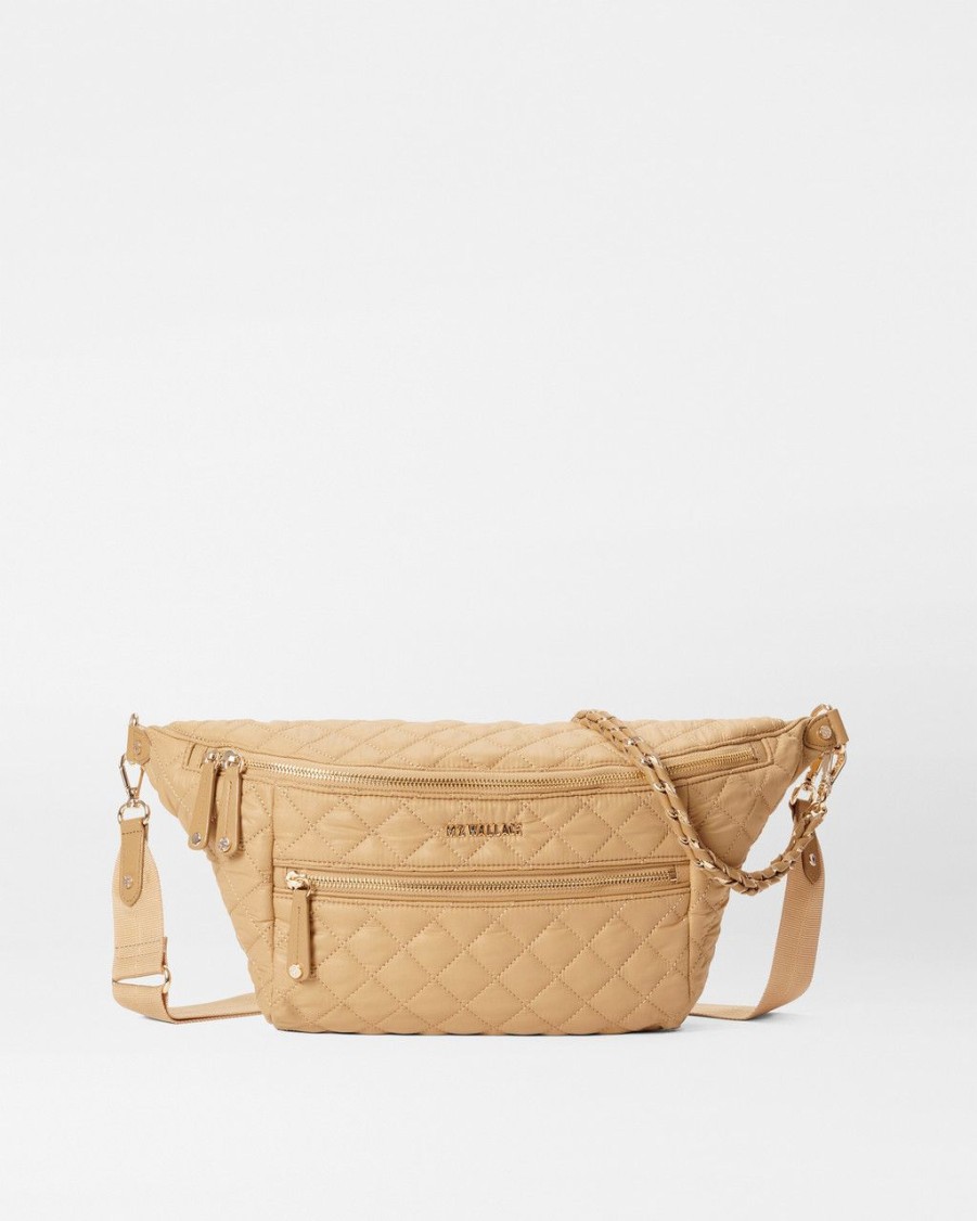 Women MZ Wallace Handbags Crossbody Bags | Crosby Crossbody Sling Camel