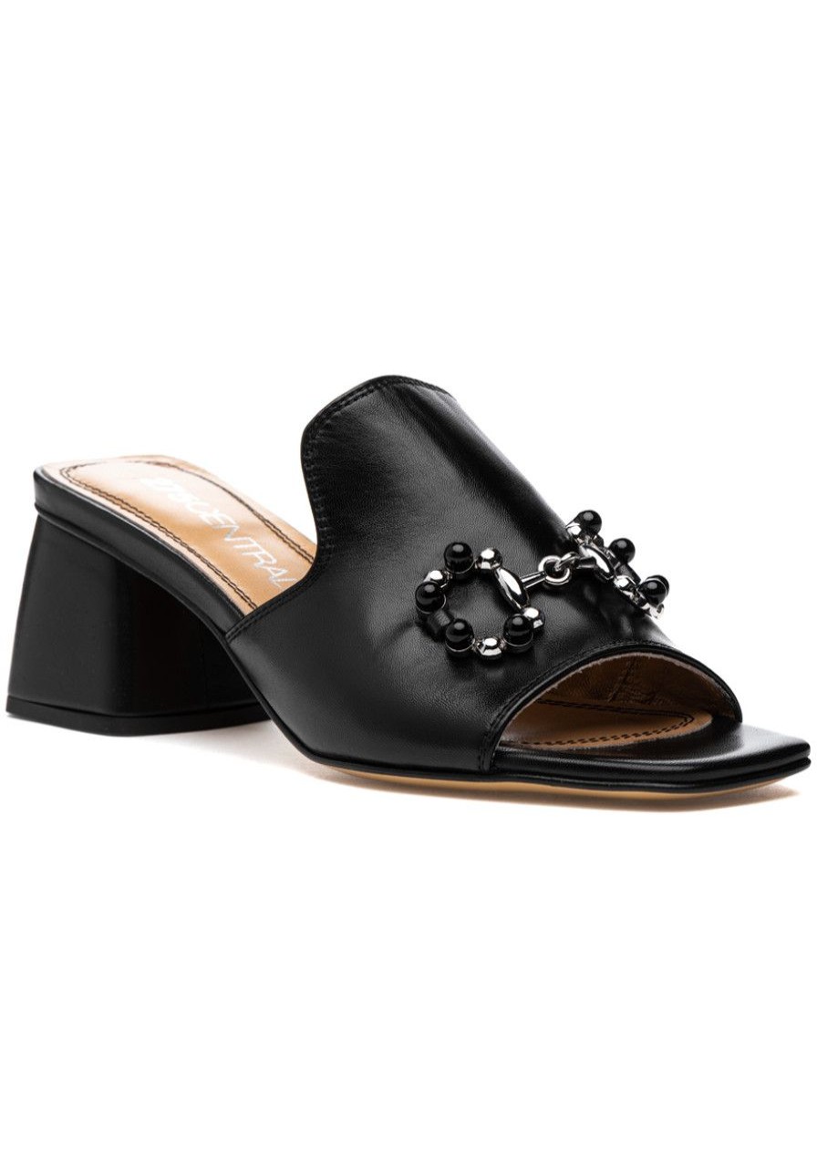 Women 275 Central Mules & Clogs | Messi Sandal Black Leather