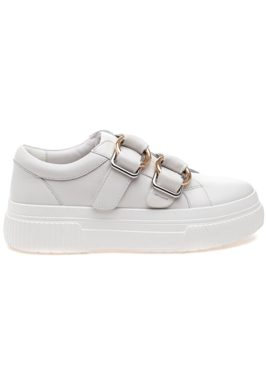 Women J/Slides Sneakers | Waldo Sneaker White Leather