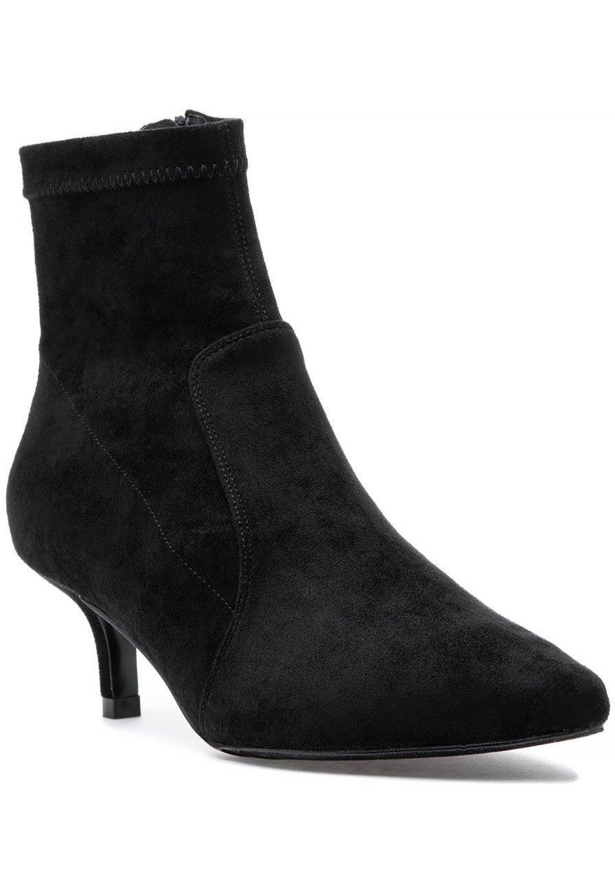 Women Jildor Boots | Talk Boot Black Suede