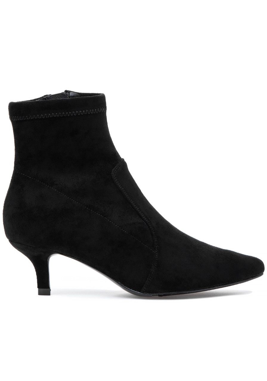 Women Jildor Boots | Talk Boot Black Suede