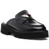 Women 275 Central Mules & Clogs | Paige Loafer Mule Black Leather