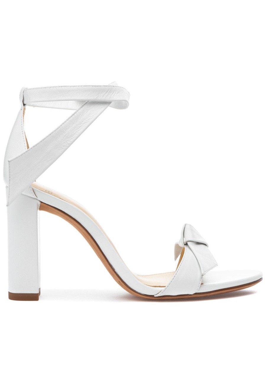 Women Alexandre Birman Pumps | Clarita Block 90 Sandal White Leather