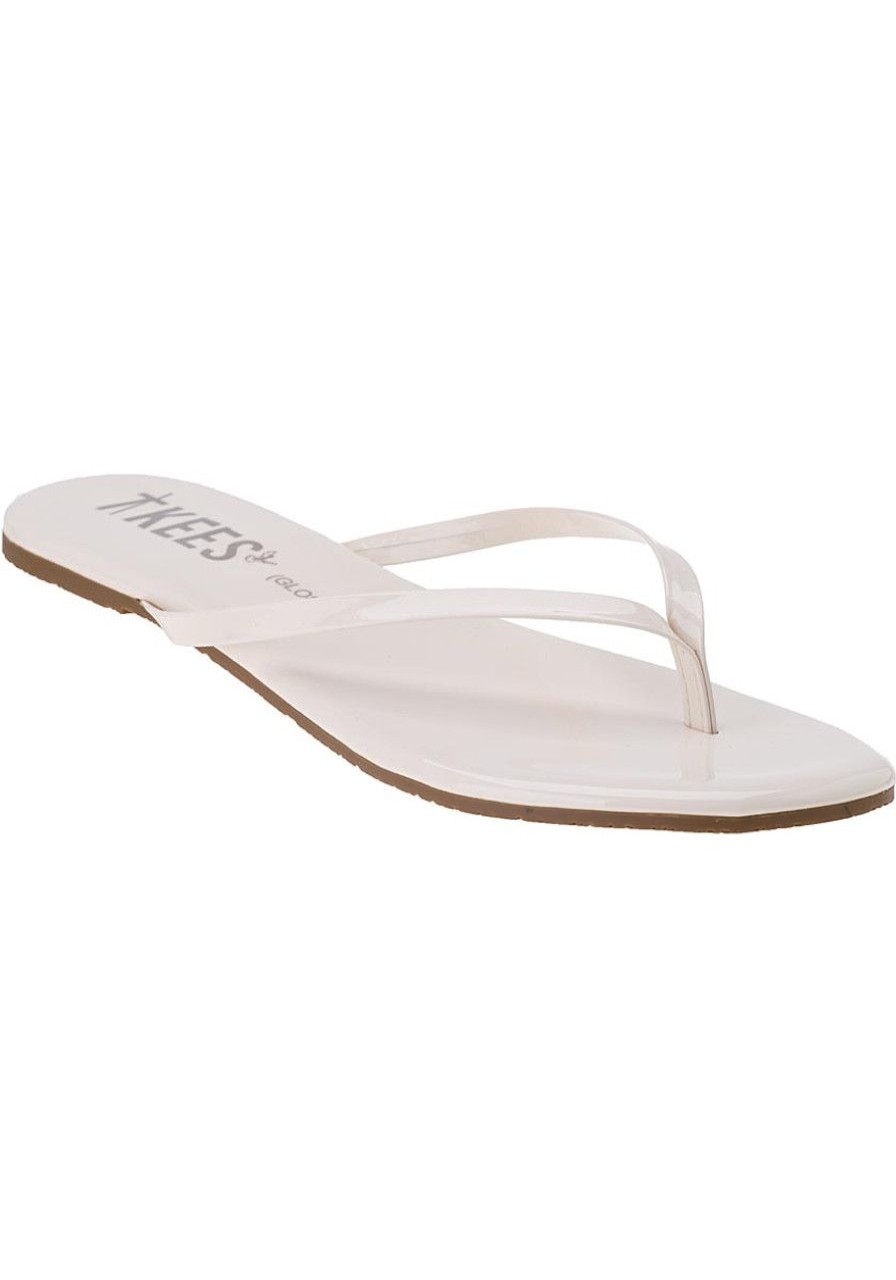 Women Tkees Sandals | Glosses Flip Flop Marshmallow Patent Leather