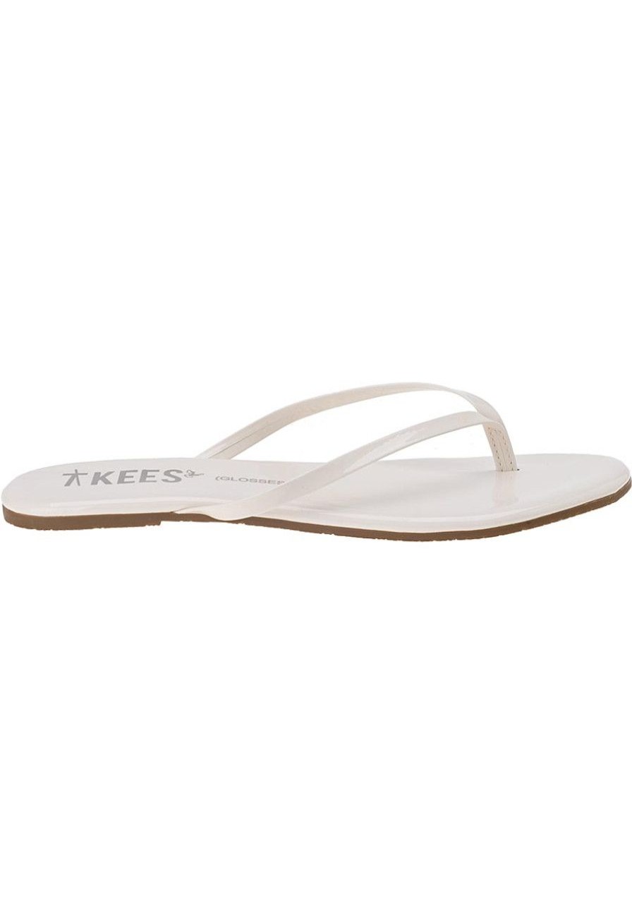Women Tkees Sandals | Glosses Flip Flop Marshmallow Patent Leather