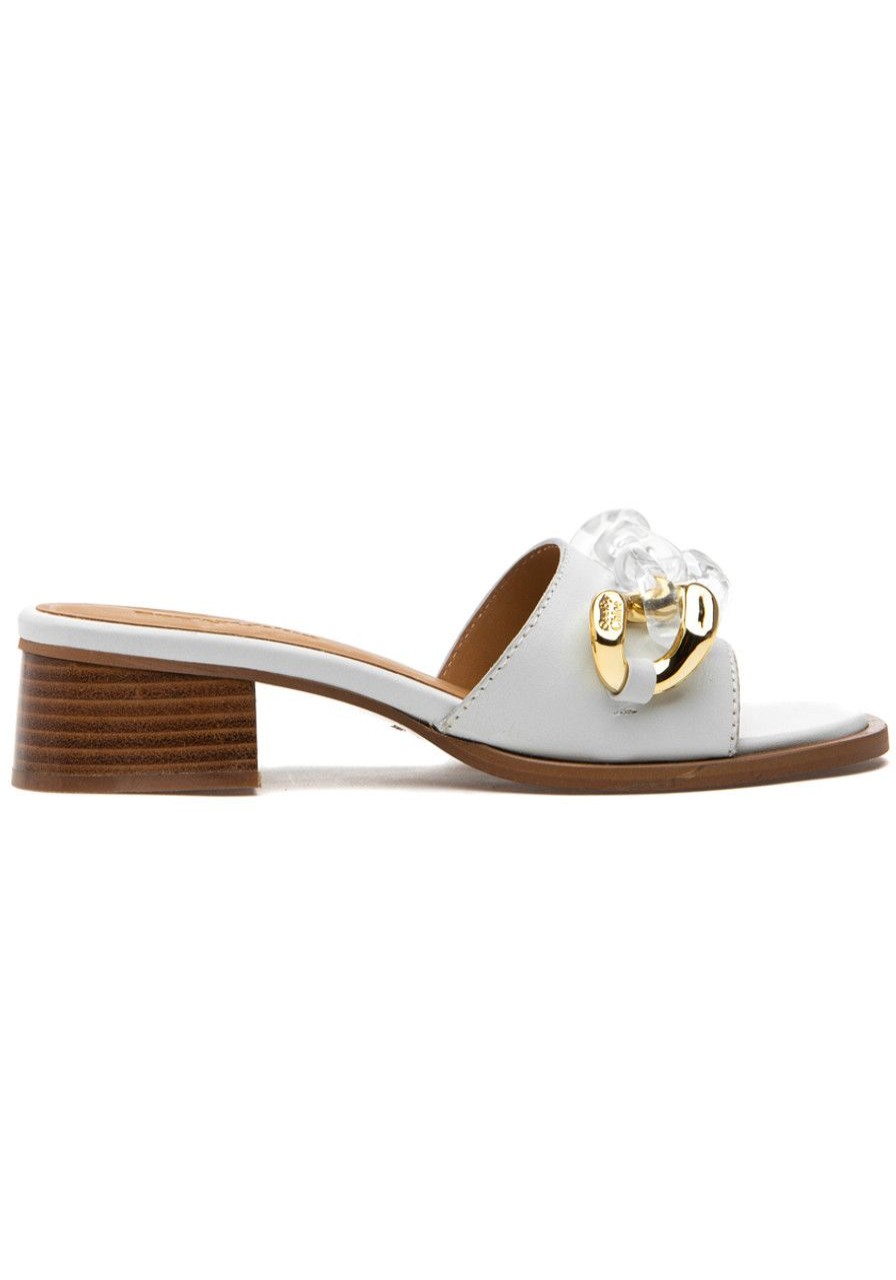 Women See by Chloe Sandals | Monyca Sandal White Leather
