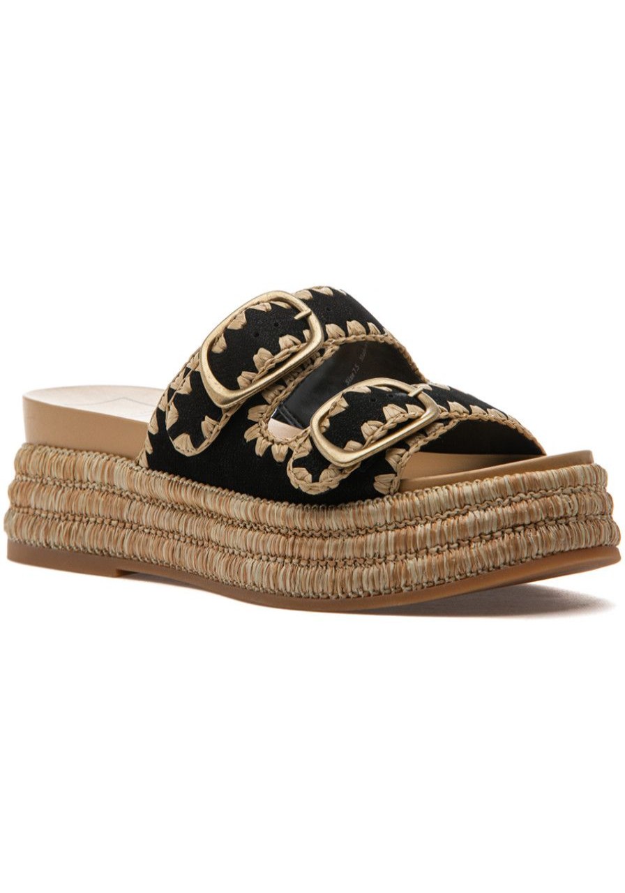 Women Dolce Vita Sandals | Wanika Sandal Onyx Nubuck