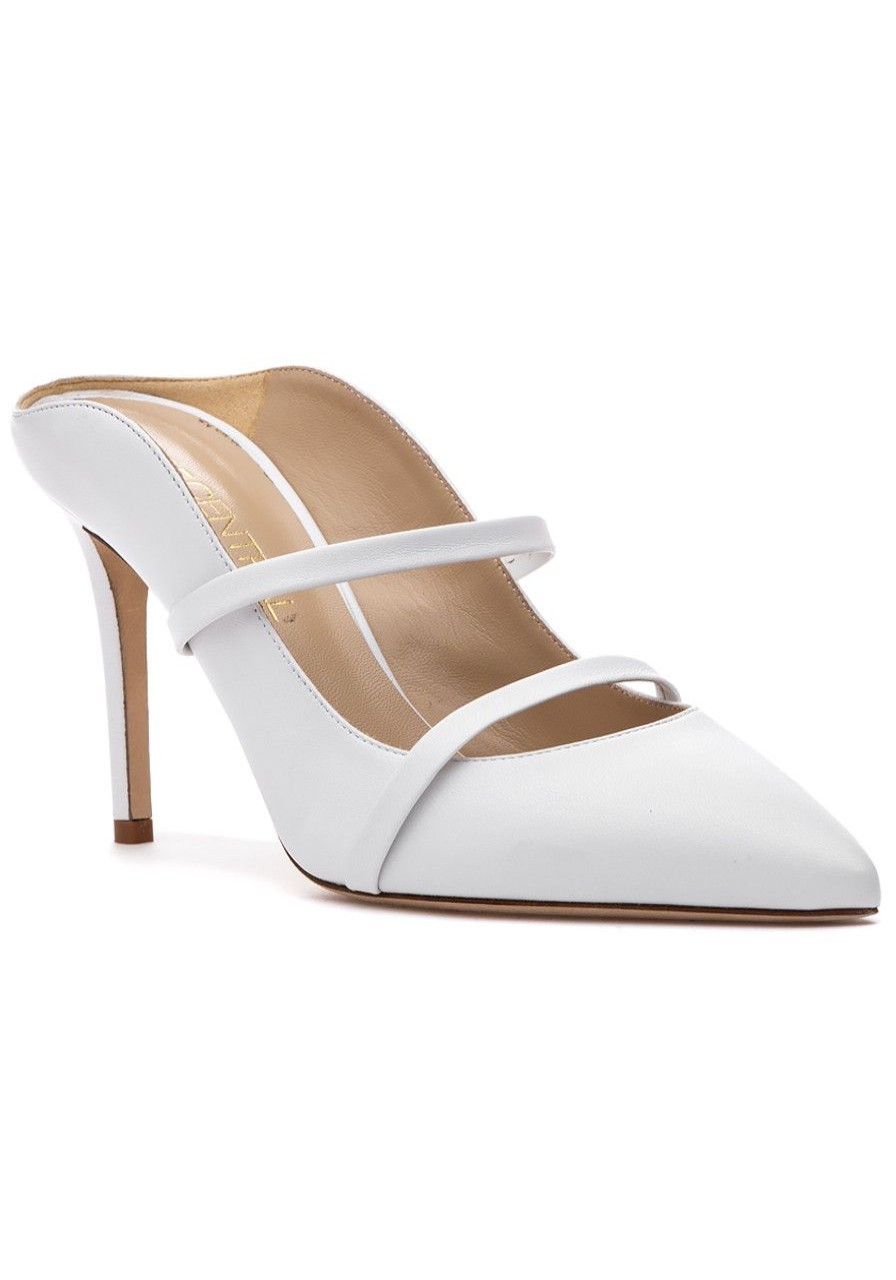 Women 275 Central Mules & Clogs | Manning Mule White Leather