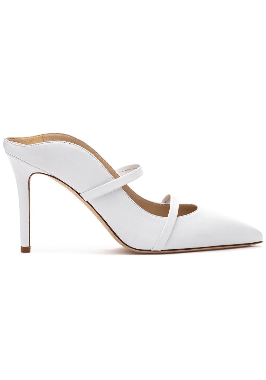 Women 275 Central Mules & Clogs | Manning Mule White Leather