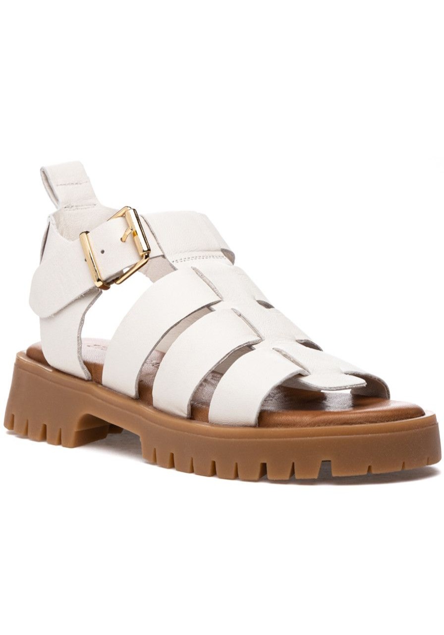 Women 275 Central Sandals | Isaiah Sandal Crema Leather