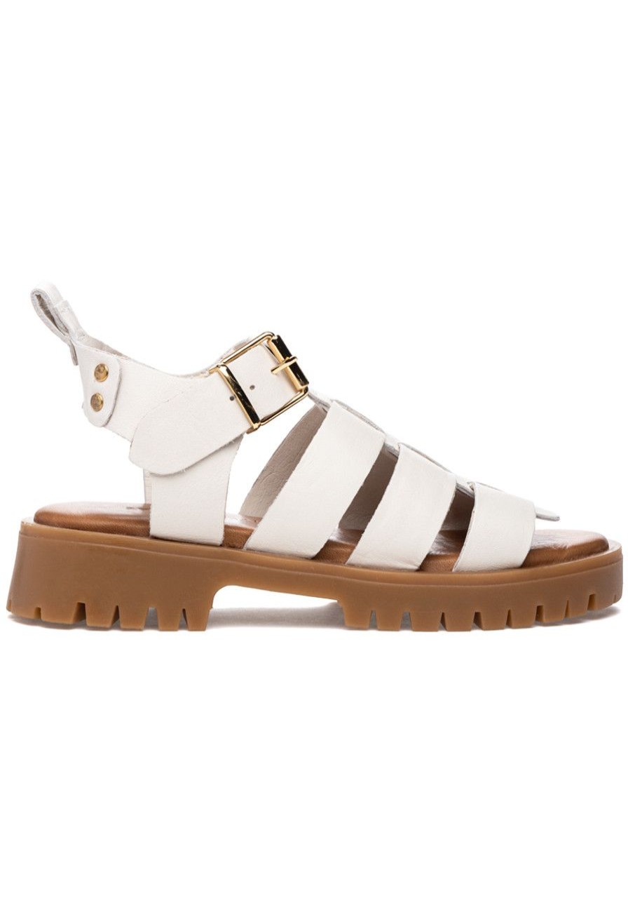 Women 275 Central Sandals | Isaiah Sandal Crema Leather