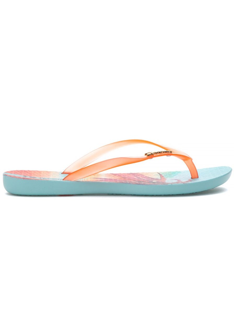 Women iPANEMA Sandals | Wave Scenic Flip Flop Green/Orange