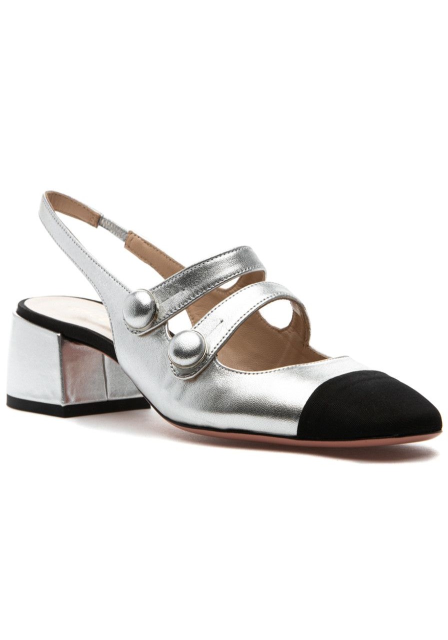 Women 275 Central Pumps | Finn Pump Silver/Black