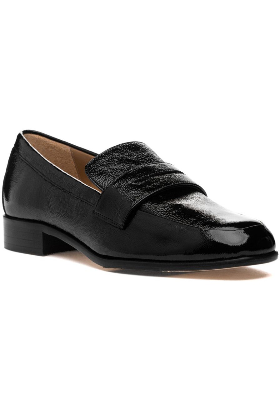 Women 275 Central Loafers & Oxfords | Presley Loafer Black Naplak Leather