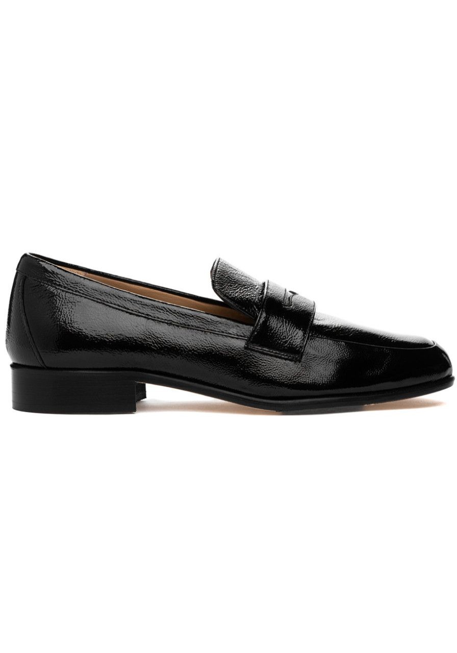 Women 275 Central Loafers & Oxfords | Presley Loafer Black Naplak Leather