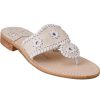 Women Jack Rogers Sandals | Palm Beach Thong Sandal White/Bone Leather