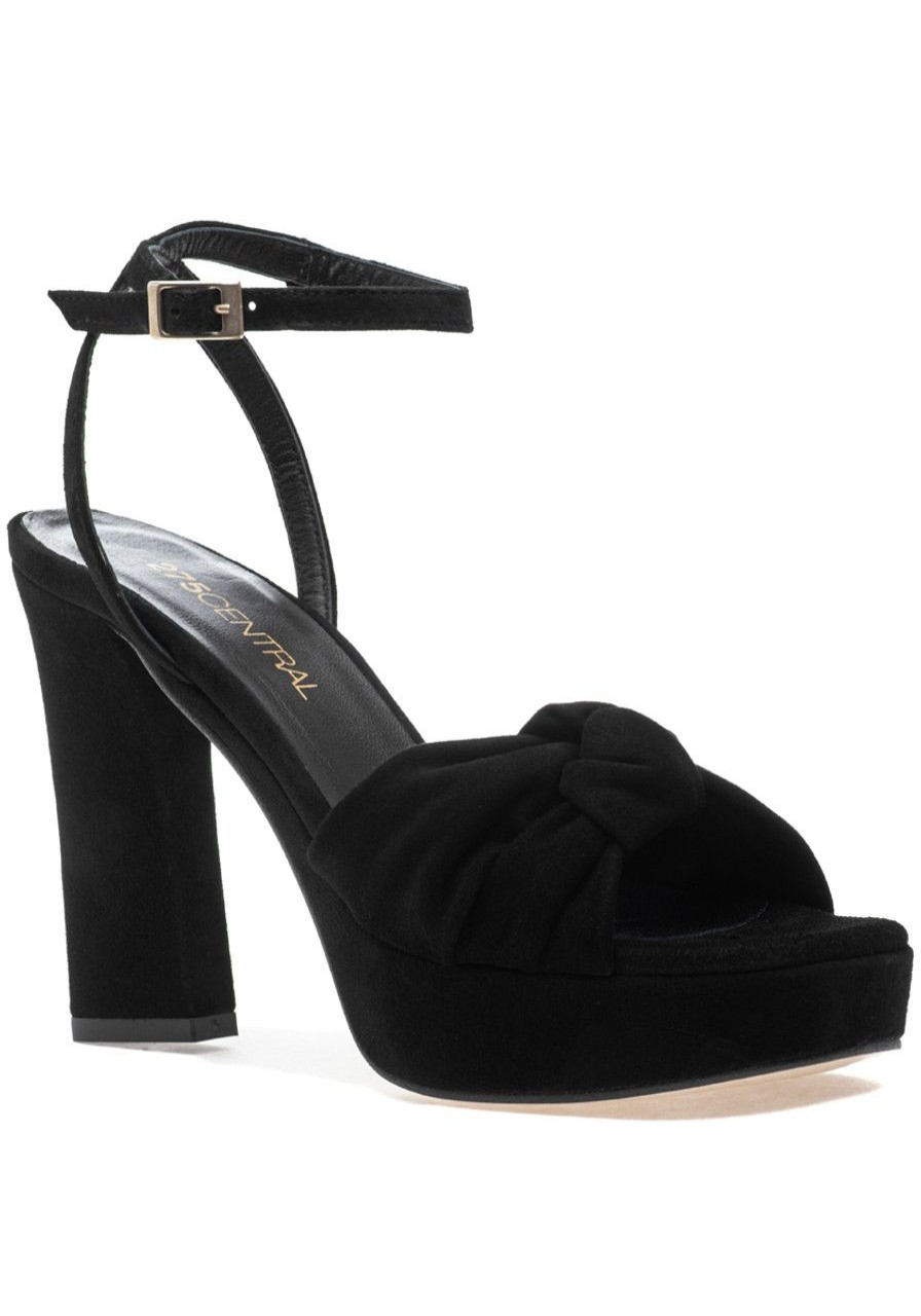 Women 275 Central Pumps | Miles Sandal Black Suede