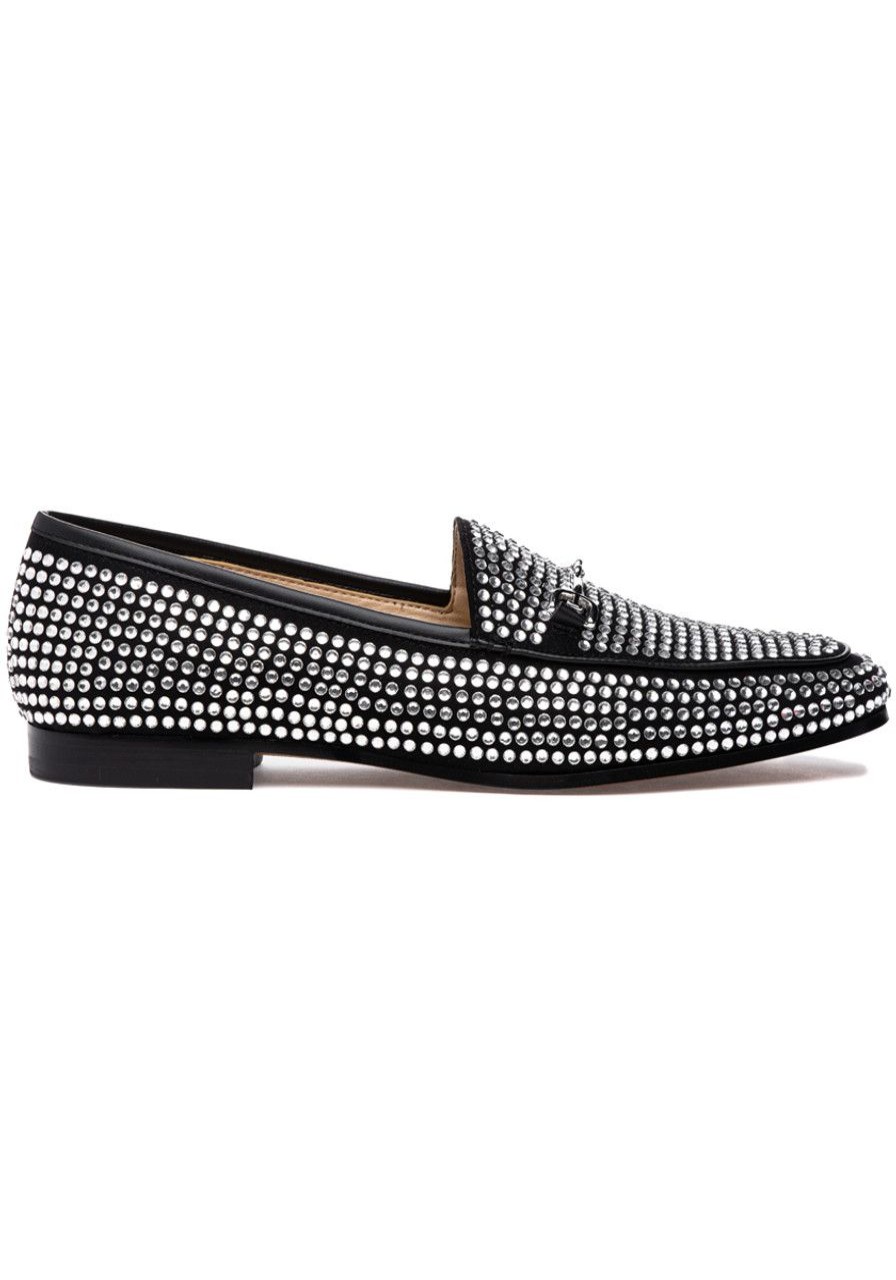 Women Sam Edelman Loafers & Oxfords | Loraine Glitz Loafer Black Glitz
