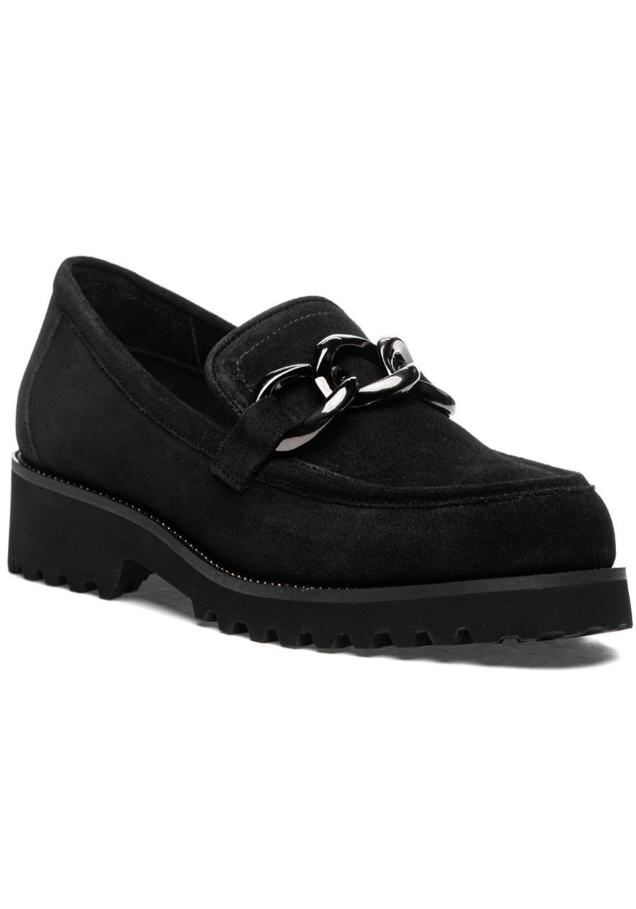 Women Jildor Loafers & Oxfords | Zenka Loafer Black Suede