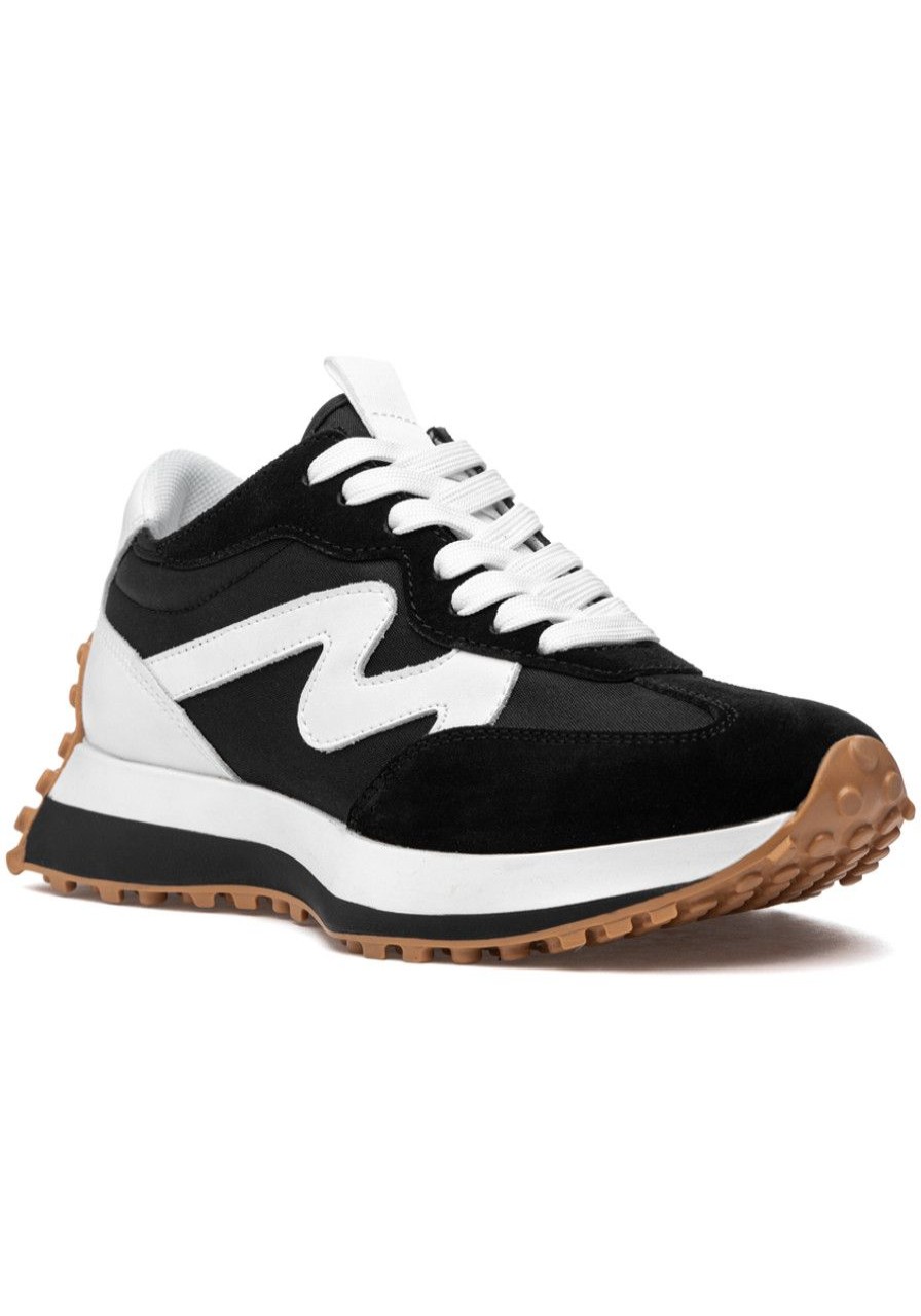 Women Steve Madden Sneakers | Campo Sneaker Black/White