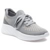 Women Urban Sport Sneakers | Harley Sneaker Grey/Peach Knit