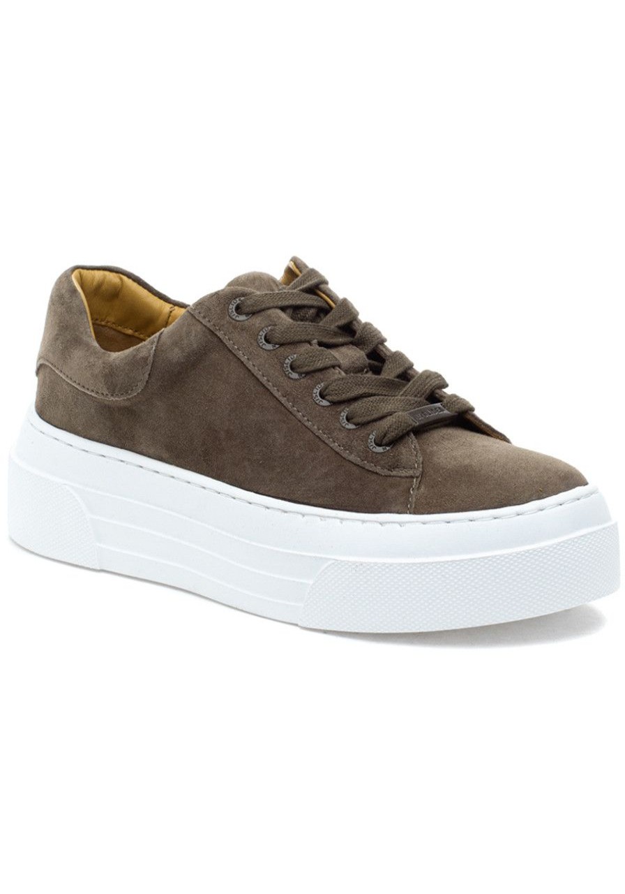 Women J/Slides Sneakers | Amanda Sneaker Khaki Suede