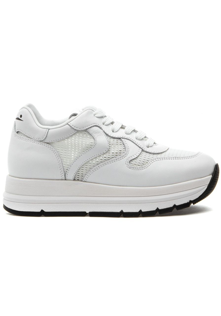 Women Voile Blanche Sneakers | Maran Mesh Sneaker White