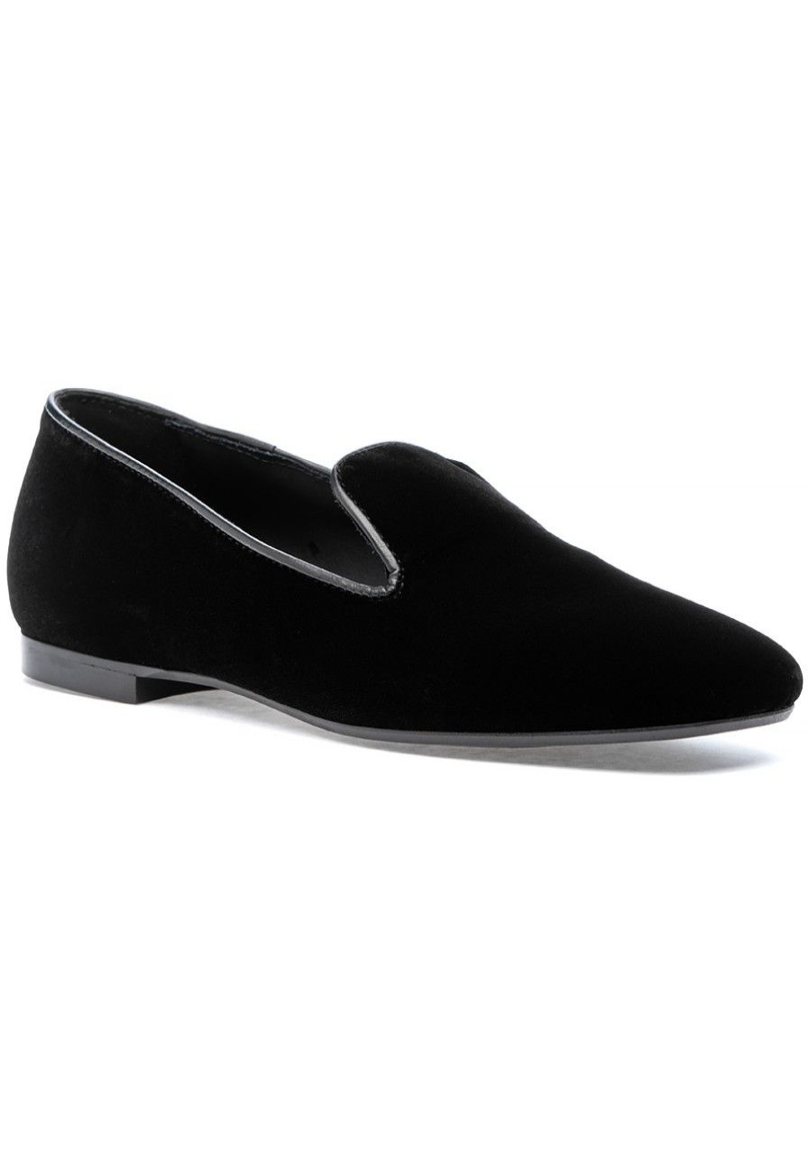 Women 275 Central Flats | Lorenzo Loafer Black Velvet