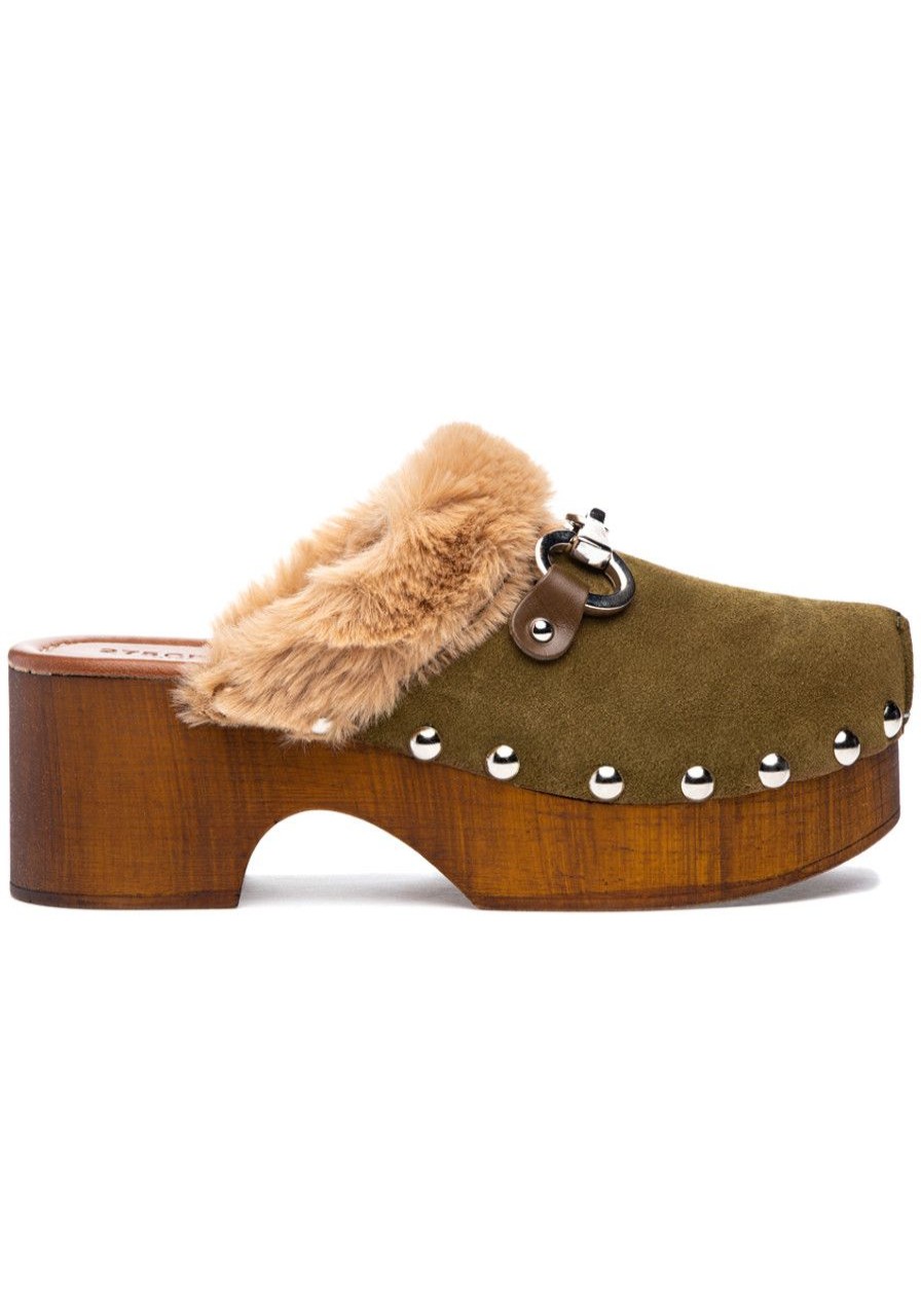 Women 275 Central Mules & Clogs | Prince Clog Olive Suede