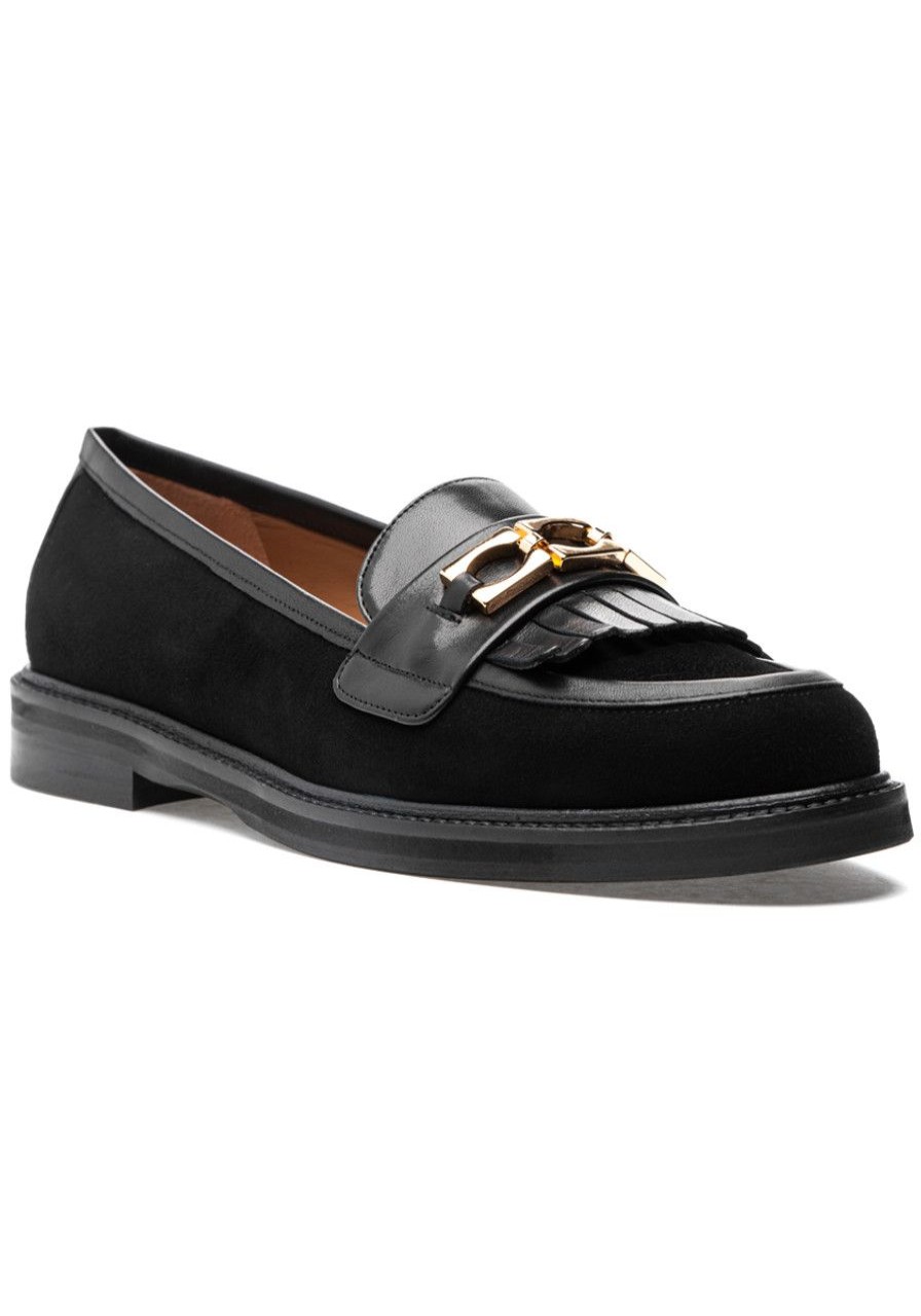 Women 275 Central Loafers & Oxfords | Fay Loafer Black Suede