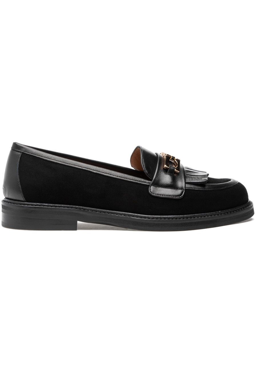 Women 275 Central Loafers & Oxfords | Fay Loafer Black Suede
