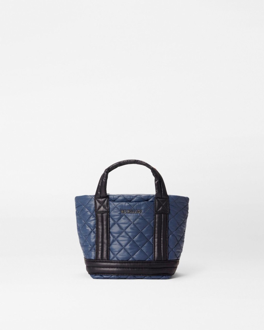 Women MZ Wallace Handbags Crossbody Bags | Mini Empire Tote Navy & Black