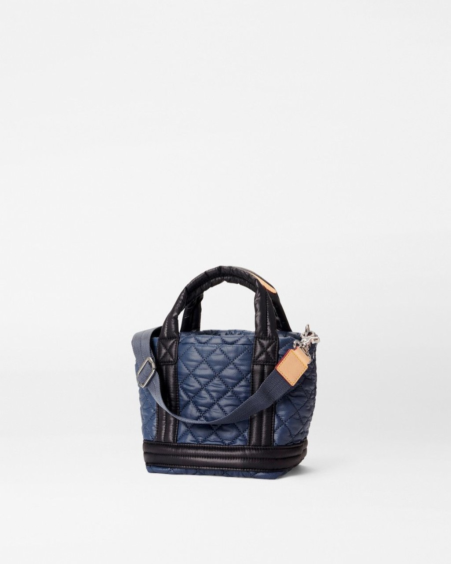 Women MZ Wallace Handbags Crossbody Bags | Mini Empire Tote Navy & Black