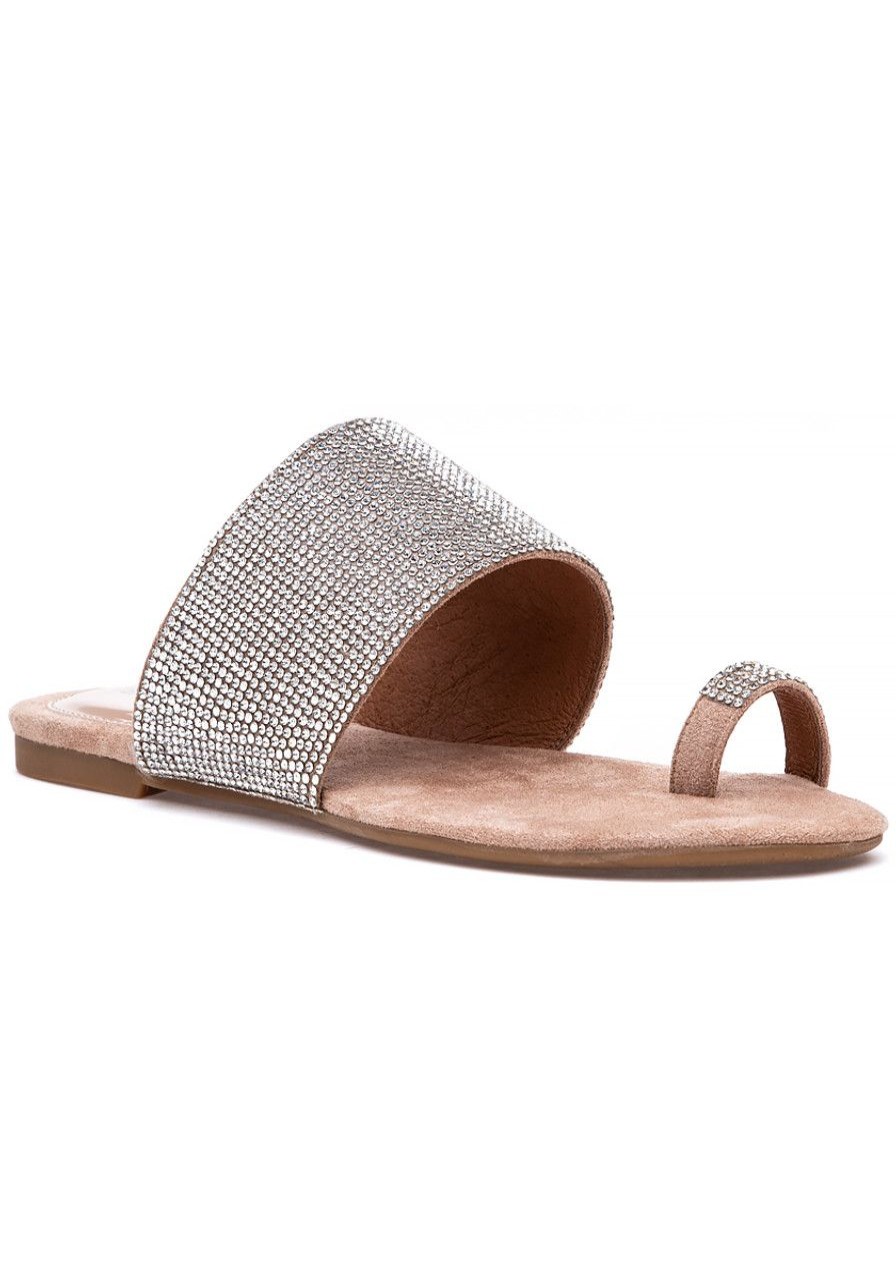 Women Jeffrey Campbell Sandals | Jema Sandal Nude Suede Champagne