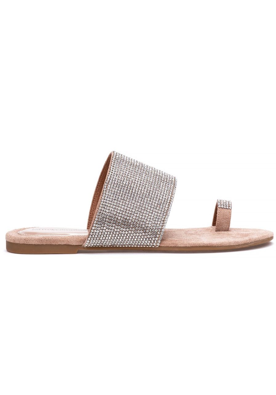 Women Jeffrey Campbell Sandals | Jema Sandal Nude Suede Champagne