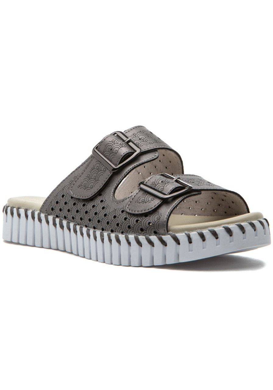 Women Ilse Jacobsen Sandals | Tulip 1176Ml Sandal Gun Metal