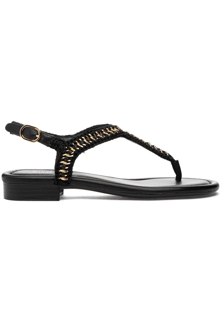 Women Jildor Sandals | Yaella Sandal Black Nappa Leather