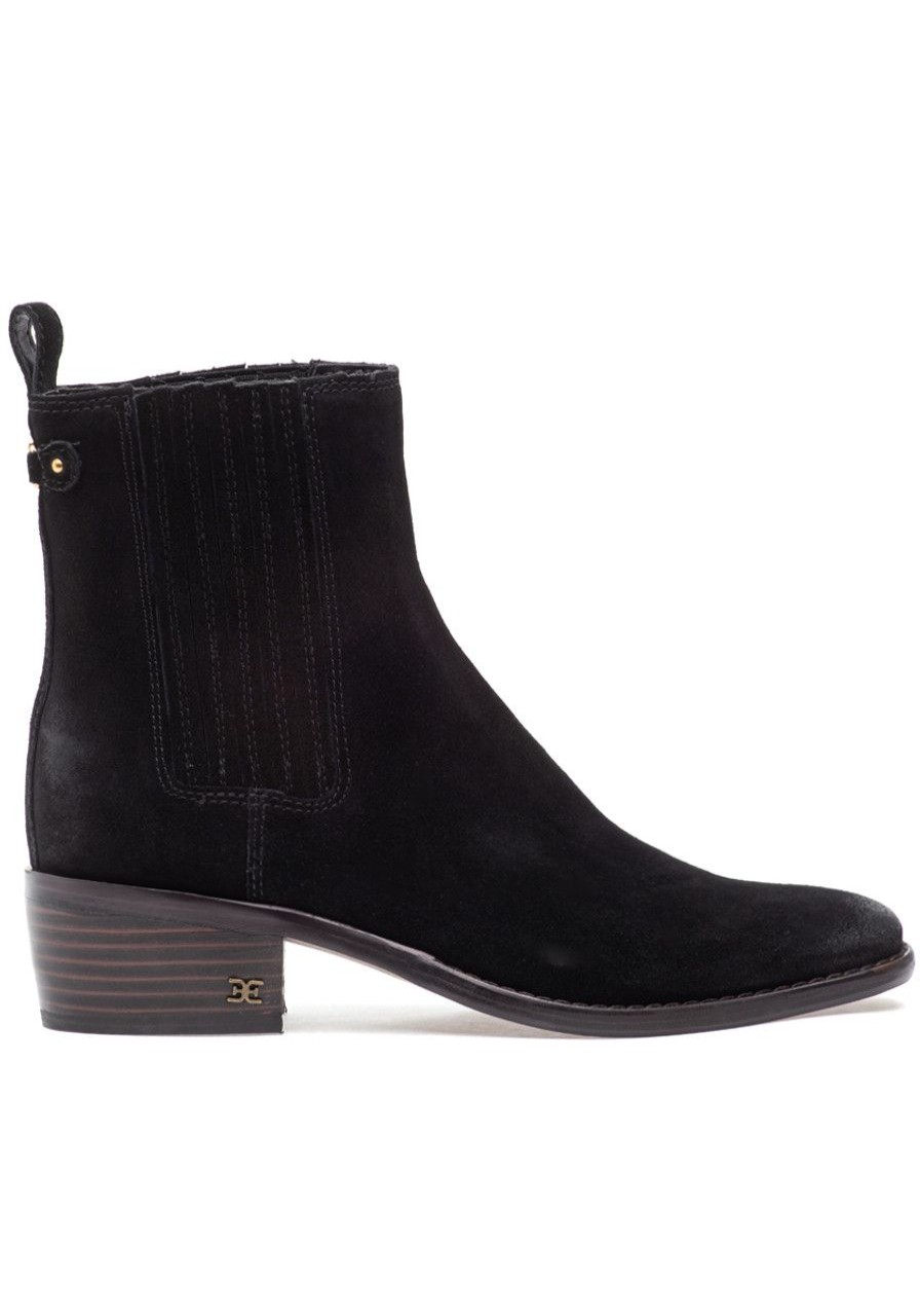 Women Sam Edelman Boots | Bronson Boot Black Suede