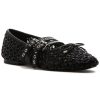 Women 275 Central Flats | Casey Mary Jane Flat Black Woven