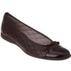 Women French Sole Flats | Passport Ballet Flat Brown Leather
