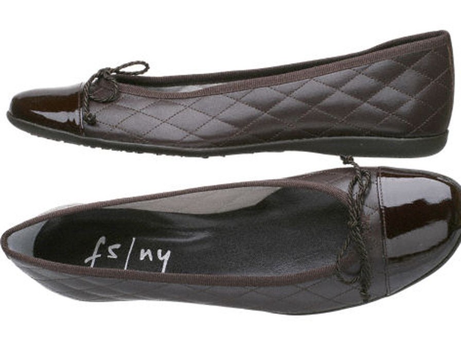 Women French Sole Flats | Passport Ballet Flat Brown Leather