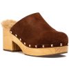 Women Steve Madden Mules & Clogs | Brooklyn Clog Cognac Suede/Faux Fur