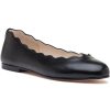 Women French Sole Flats | Jigsaw Flat Black Leather