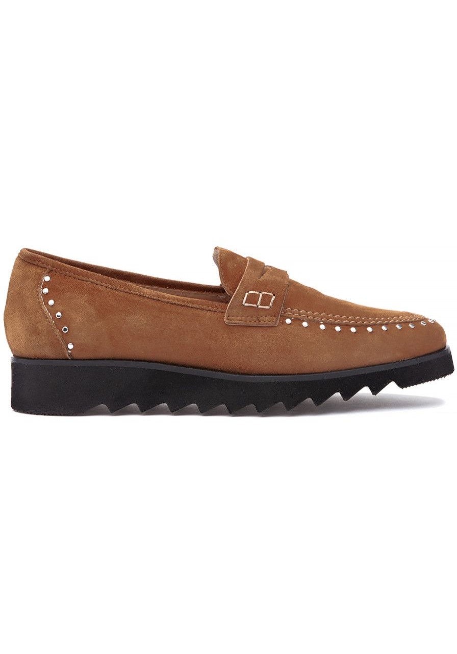 Women 275 Central Loafers & Oxfords | Peter Loafer Cognac Suede