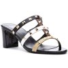 Women Jildor Sandals | Mind Sandal Black Patent Combo